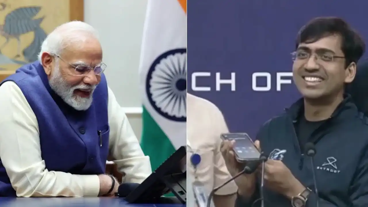 Vikram-1 successful launch Modi congratulates Skyroot വിക്രം-1 വിജയകര വിക്ഷേപണം ചിത്രം