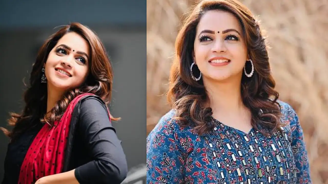 "Portrait of South Indian actress Bhavana Menon, who recently issued a warning to her fans regarding fake profiles operating under her name on Facebook."