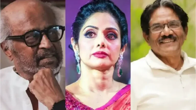 ചിത്രീകരണത്തിനിടെ സംഭവിച്ചത് ? സൂപ്പർസ്റ്റാറിന്റെ മുഖത്ത് ശ്രീദേവി തുപ്പിയപ്പോൾ പൊട്ടിക്കരഞ്ഞ ഭാരതി രാജ ; ഷൂട്ടിംഗ് സെറ്റിലെ ആ സംഭവം പുറത്ത് Rajinikanth and Sridevi with director Bharathiraja on the sets of 16 Vayathinile.