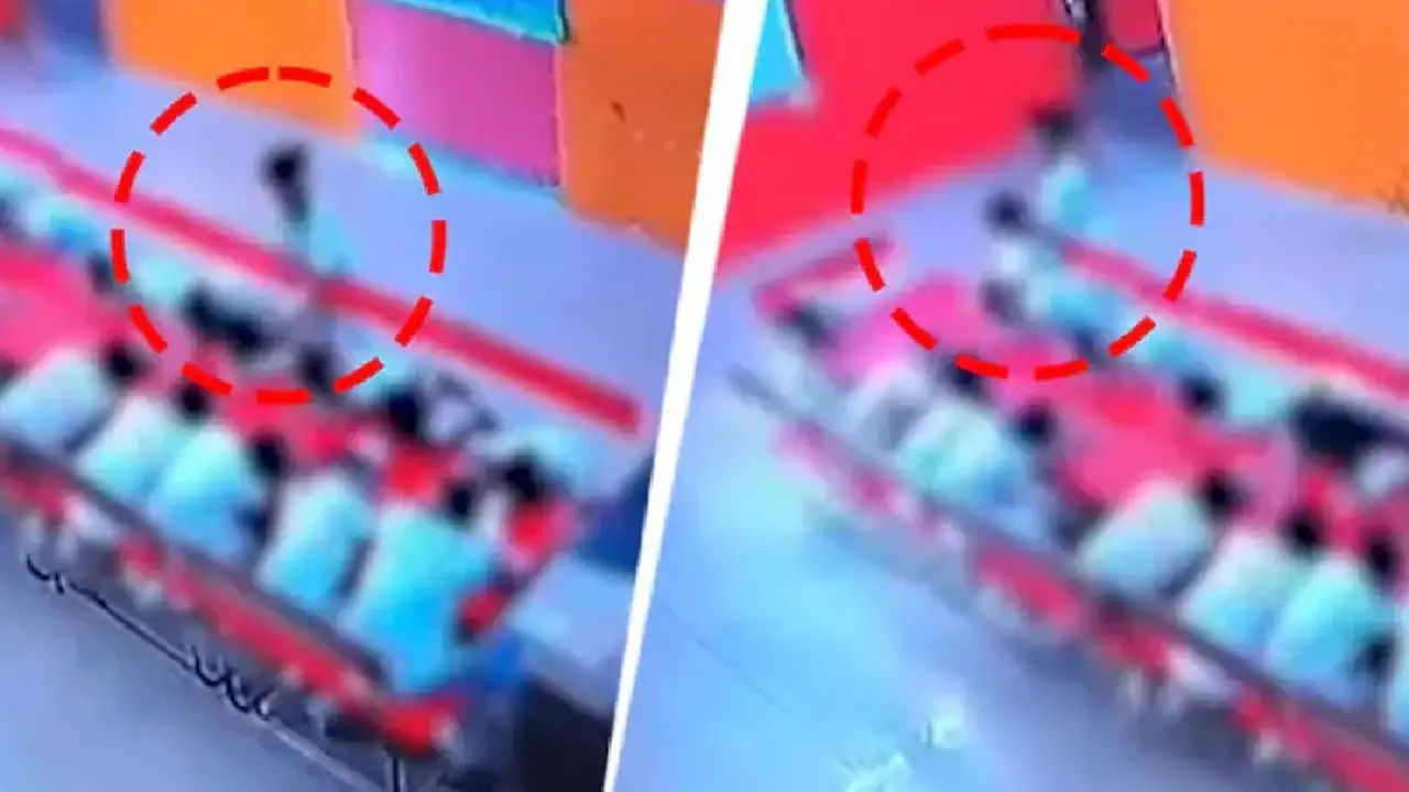 "Lucknow school assault CCTV footage"
