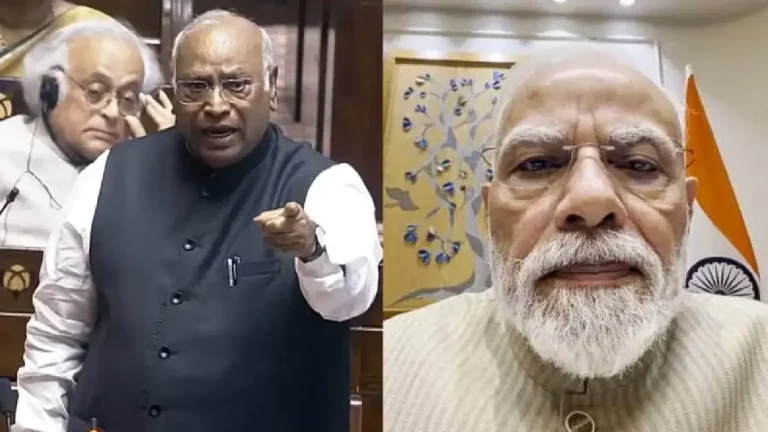 പാർലമെന്റിൽ നേരിട്ട് സംസാരിക്കൂ, വീഡിയോയിലൂടെ അല്ല: മോദിക്കെതിരെ ഖാർഗെ പാർലമെന്റിൽ നേരിട്ട് സംസാരിക്കൂ, വീഡിയോയിലൂടെ അല്ല: മോദിക്കെതിരെ ഖാർഗെ