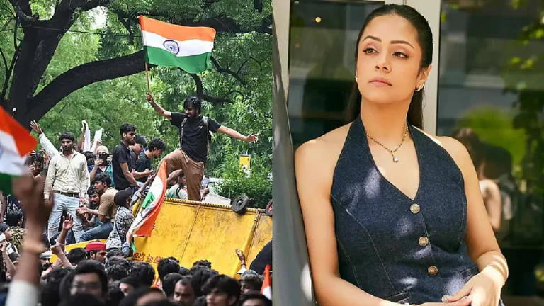 ധര്‍മേന്ദ്ര പ്രധാന്‍ ഉടൻ  രാജിവെക്കുക, ജെന്‍-സികളെയോർത്ത് ഞാൻ  അഭിമാനിക്കുന്നു; മക്കളെ നിങ്ങളെപ്പോലെ വളര്‍ത്തണം: ജ്യോതിക