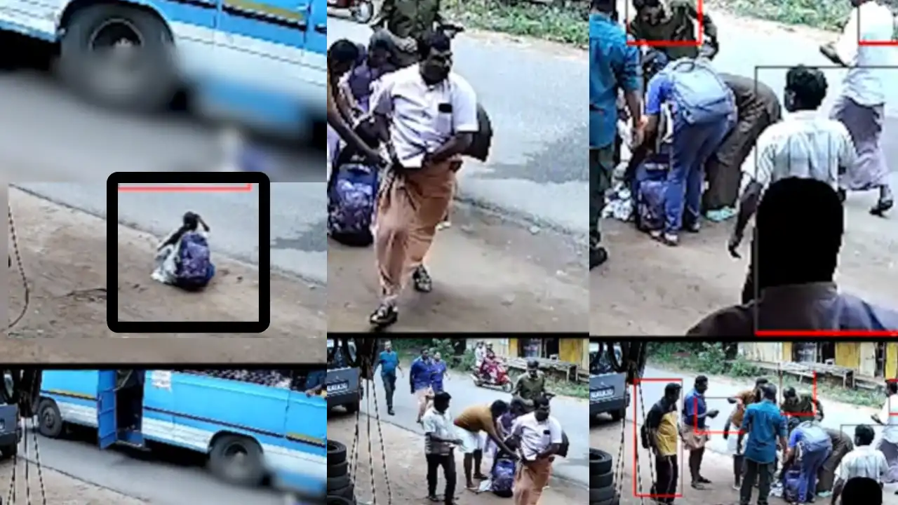 ചടയമംഗലത്ത് ഓടിക്കൊണ്ടിരുന്ന സ്വകാര്യ ബസിൽ നിന്ന് വിദ്യാർത്ഥിനി തെറിച്ചുവീണ് ഗുരുതരമായി പരിക്കേറ്റ സംഭവം