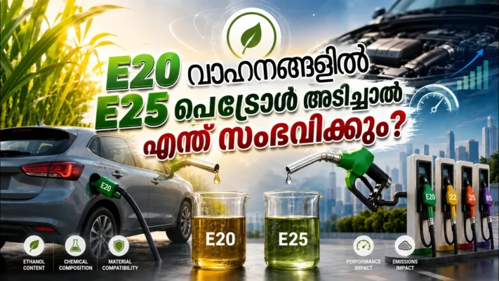 E20 വാഹനങ്ങളിൽ E25 പെട്രോൾ അടിച്ചാൽ എന്ത് സംഭവിക്കും?