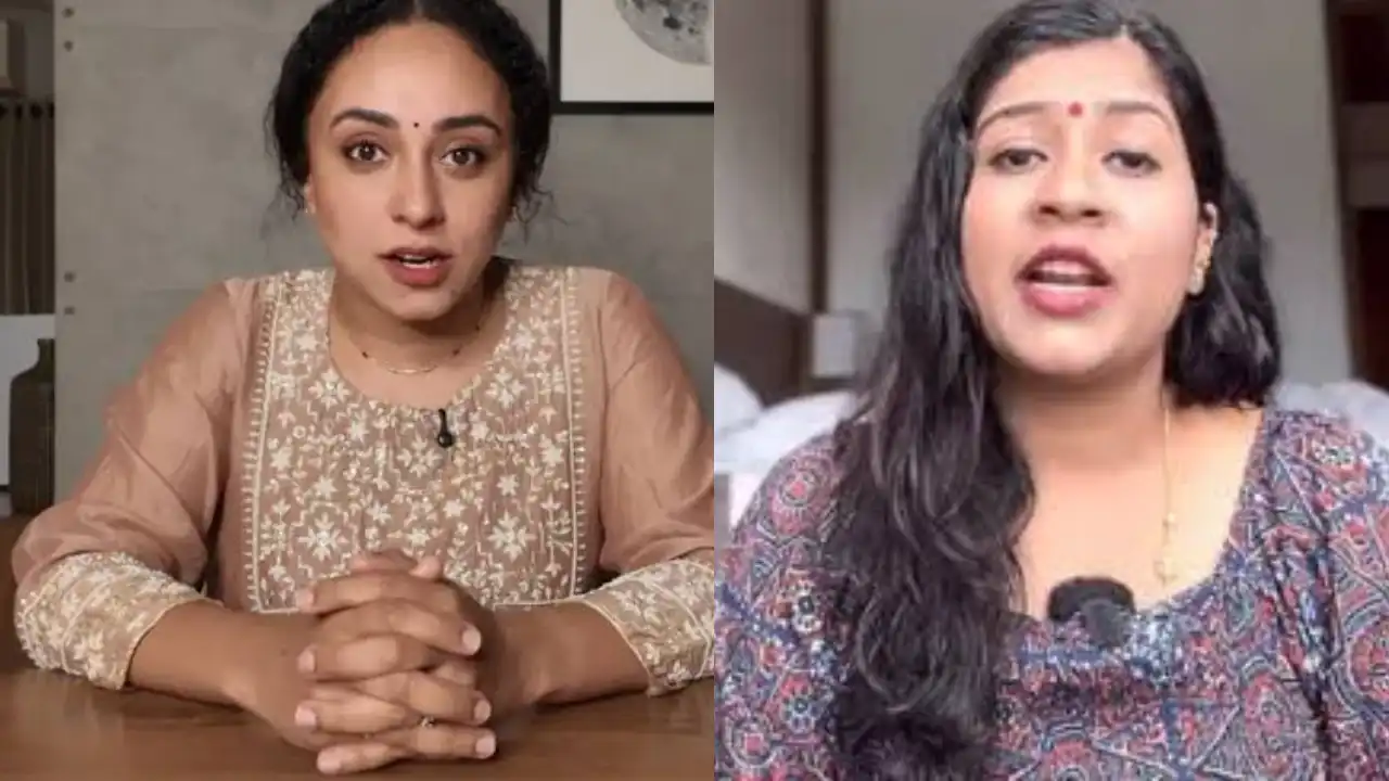 RJ Anjali Pearly Mani NEET protest controversy social media ആർജെ അഞ്ജലി പേളി മാണി ചിത്രം