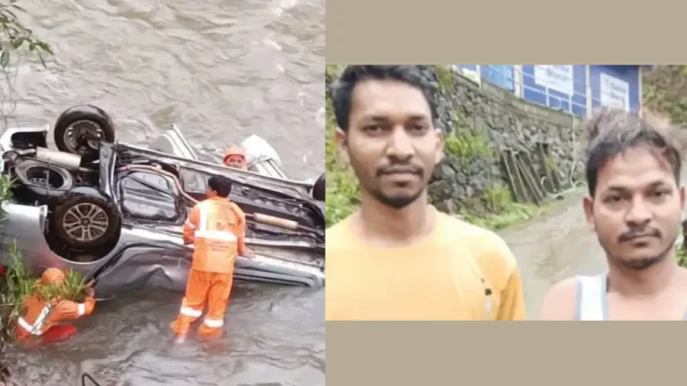 Chinnar river car accident Idukki rescue migrant workers ചിന്നാർപ്പുഴ അപകടം ചിത്രം