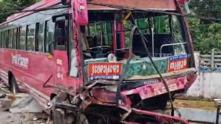 കുന്നംകുളത്ത് നിയന്ത്രണംവിട്ട സ്വകാര്യബസ് നിരവധി വാഹനങ്ങളിൽ ഇടിച്ചുതെറിപ്പിച്ചു; രണ്ടുപേർക്ക് ദാരുണാന്ത്യം, നിരവധി പേർക്ക് പരിക്ക്.