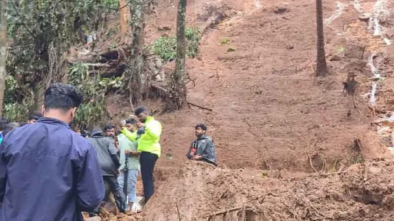 Kottayam rain disaster landslide flood damage after heavy rainfall in Kerala