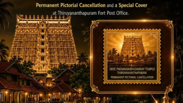 ശ്രീ പത്മനാഭസ്വാമി ക്ഷേത്രത്തിന് തപാൽ വകുപ്പിന്റെ ആദരം; ഇനി കത്തുകളിൽ പതിയുക അനന്തശയന രൂപവും കിഴക്കേ ഗോപുരവും; തപാല്‍ വകുപ്പിന്റെ സ്ഥിരം ചിത്രമുദ്ര ലഭിക്കുന്ന സംസ്ഥാനത്തെ നാലാമത്തെ ക്ഷേത്രമായി ശ്രീ പത്മനാഭസ്വാമി ക്ഷേത്രം