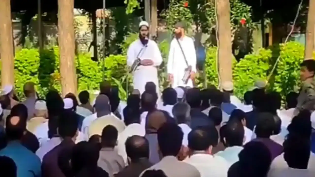 ലഷ്കറെ തൊയ്ബ ഭീകരസംഘടനയുടെ ചിഹ്നവും പാകിസ്താൻ ഭൂപടവും പ്രതിനിധീകരിക്കുന്ന ചിത്രം