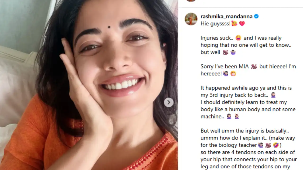 രശ്മിക മന്ദാന പരിക്ക്